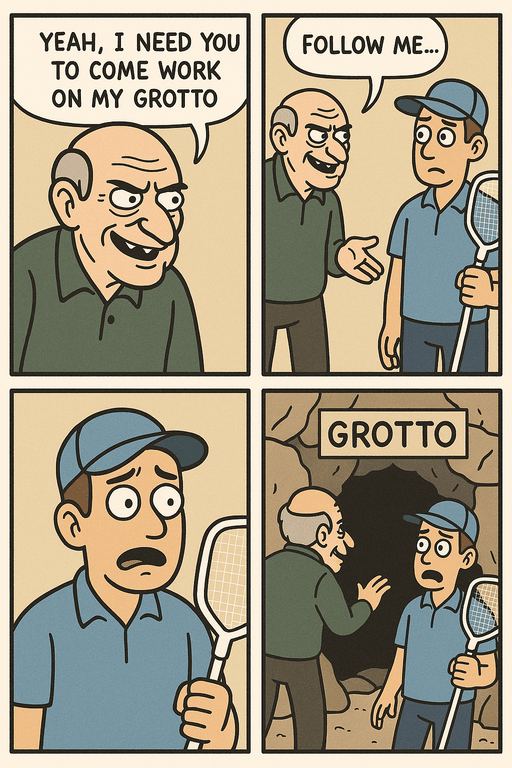 Cartoon of a business phone