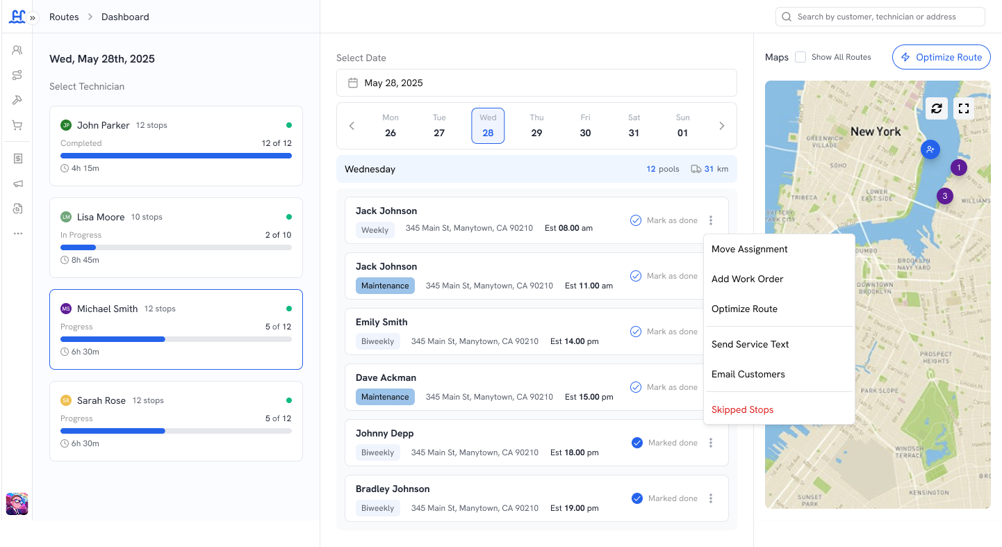 Schedule View